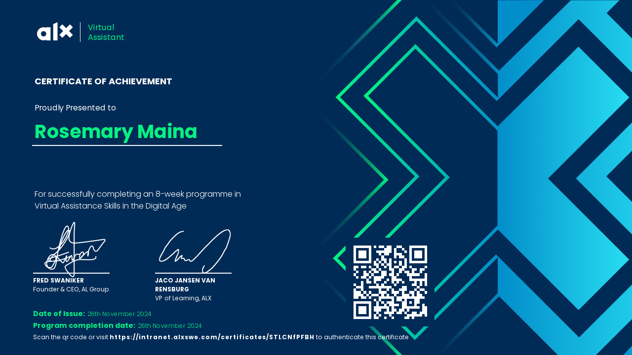 Certification 1